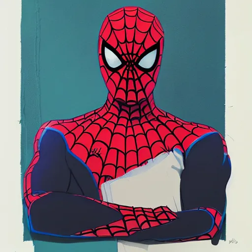 Image similar to Spiderman profile picture by Sachin Teng, asymmetrical, Organic Painting , Matte Painting, geometric shapes, hard edges, graffiti, street art:2 by Sachin Teng:4