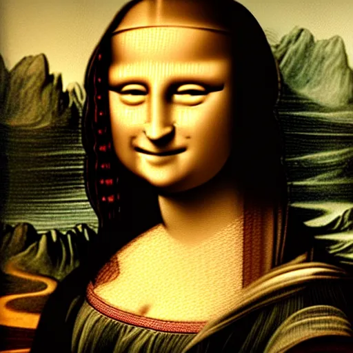 Prompt: photograph of person!!!!!!! that looks like ( ( ( ( ( mona lisa ) ) ) ) )