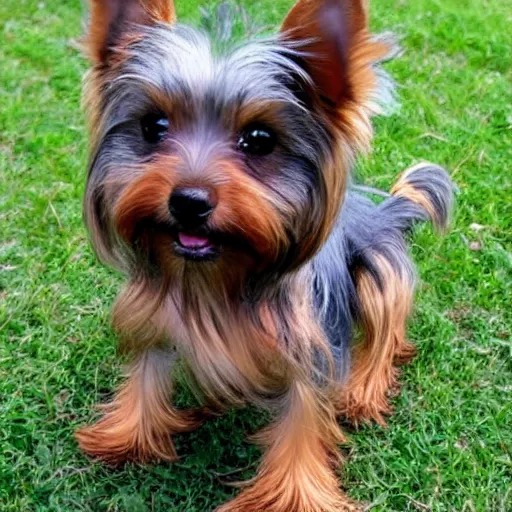 Image similar to Yorkshire Terrier Wookie hybrid