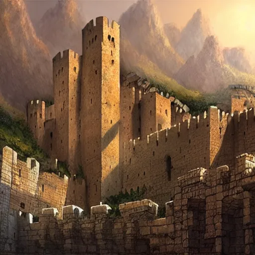 Prompt: fortress of Masyaf by Marc Simonetti, 4K ultra-hd, very detailed
