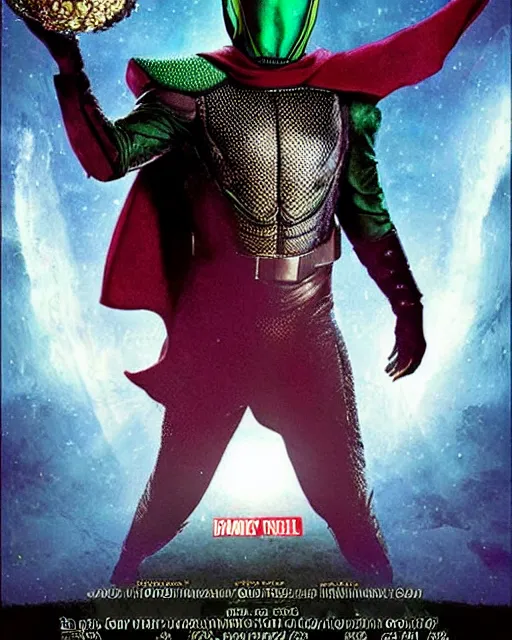 Image similar to Bruce Campbell as mysterio movie poster