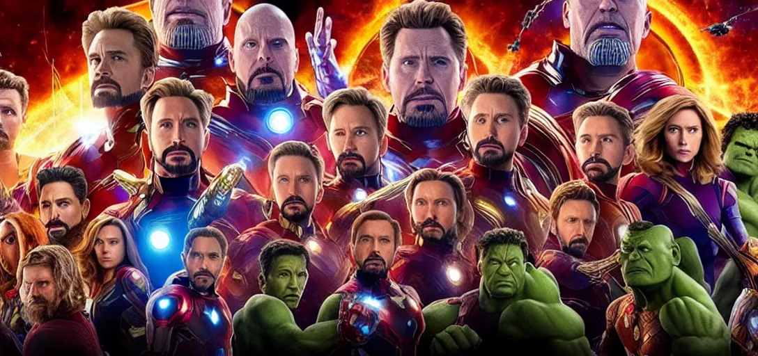 Image similar to a very high resolution image from a new movie. the avengers infinity war, photorealistic, photography, directed by wes anderson