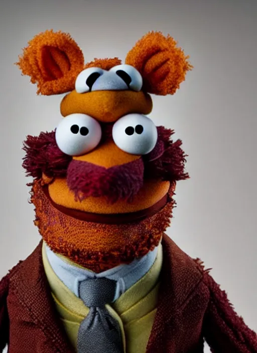 Prompt: studio portrait still of muppet!!!!! gordon freeman!!!!!! as a muppet muppet as a muppet, 8 k, studio lighting, key light,