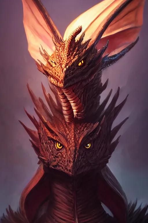 Image similar to epic dragon warlock character design, highly detailed, d & d, fantasy, highly detailed, digital painting, trending on artstation, concept art, sharp focus, illustration, global illumination, ray tracing, realistic shaded, art by artgerm and greg rutkowski and fuji choko and viktoria gavrilenko and hoang lap