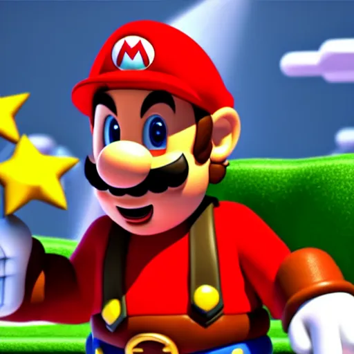 Image similar to Chris Pratt dressed as Super Mario, HD photograph, cinematic lighting