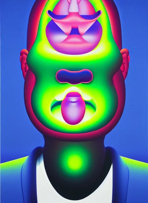 Prompt: evil person portrait by shusei nagaoka, kaws, david rudnick, airbrush on canvas, pastell colours, cell shaded, 8 k,