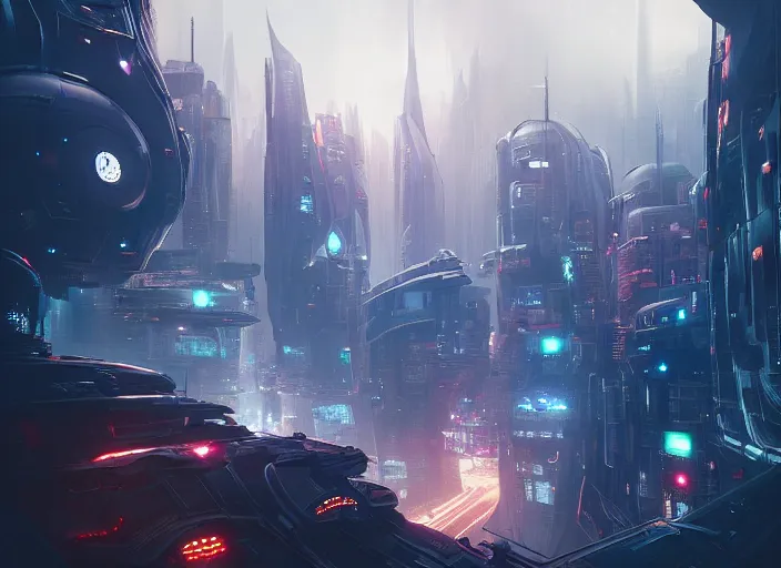 Image similar to a futuristic city with a giant eye in the center, cyberpunk art by neil blevins, cgsociety, fantasy art, dystopian art, cryengine, redshift