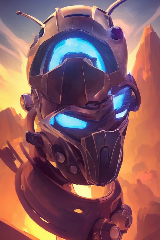 Image similar to epic mask helmet robot ninja portrait stylized as fornite style game design fanart by concept artist gervasio canda, behance hd by jesper ejsing, by rhads, makoto shinkai and lois van baarle, ilya kuvshinov, rossdraws global illumination radiating a glowing aura global illumination ray tracing hdr render in unreal engine 5