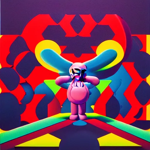 Image similar to packageby shusei nagaoka, kaws, david rudnick, airbrush on canvas, pastell colours, cell shaded, 8 k