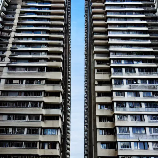 Prompt: Exterior photographs of a tall residential apartments in Nairobi design by Luis Barragán, Architectural photography, 14mm, cinematic photography, high resolution 4k