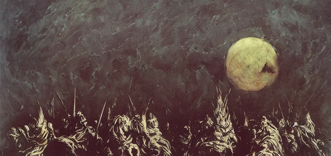 Prompt: y'shtola from ffxiv Francisco Goya painting, part by Beksiński and EdvardMunch. warhammer 40000  elegant,  vibrant, futuristic, dark fantasy, intricate, smooth, artstation, art by Takato Yamamoto, Francis Bacon masterpiece