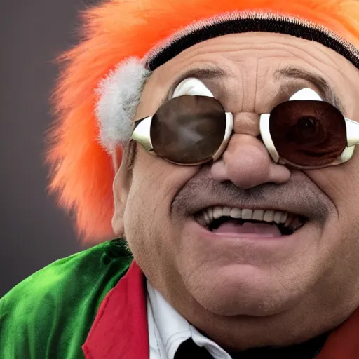 Image similar to Danny Devito as Dr Robotnik, photo, detailed, 4k