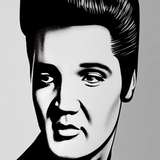 Image similar to Elvis Presley poster trending on art station 8k