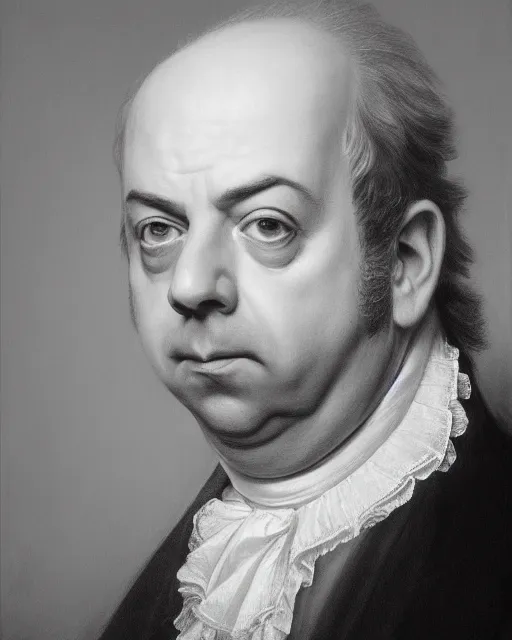 Image similar to upper body portrait of paul giamatti! as united states president john adams, 1 8 0 1, paul giamatti, official portrait, oil on canvas by anton otto fischer, trending on artstation