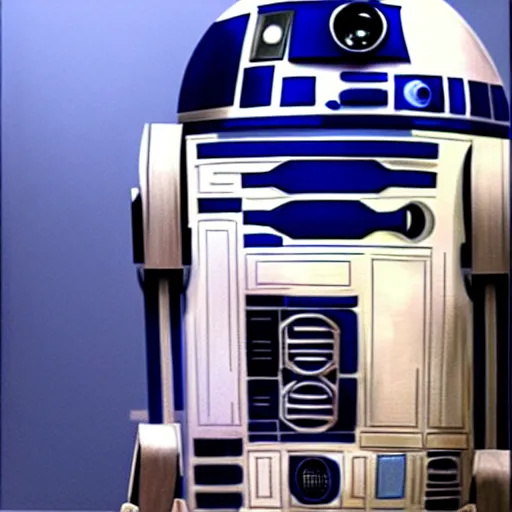 Prompt: r 2 d 2 by diego dayer, highly detailed, 4 k