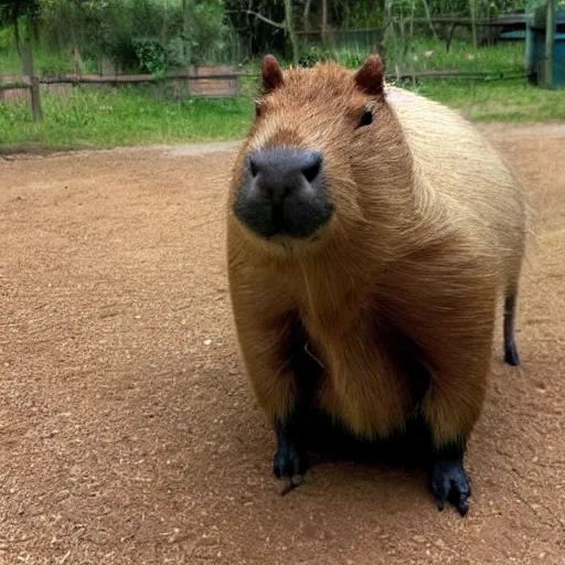 Image similar to robot capybara