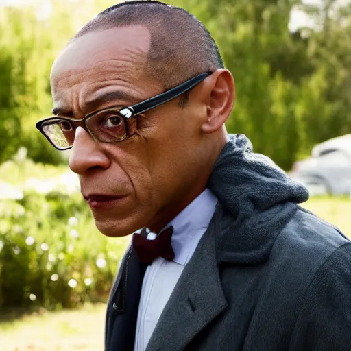 Image similar to Gus Fring from better call saul with gollum face