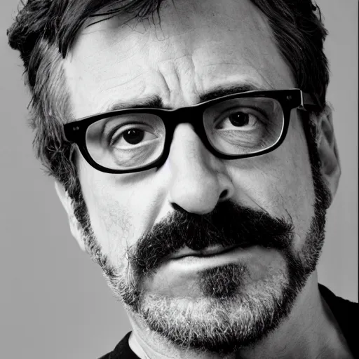 Image similar to marc maron as the leader of a south american junta