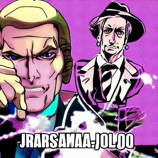 prompthunt: Donald trump as jotaro kujo in jojo's bizarre