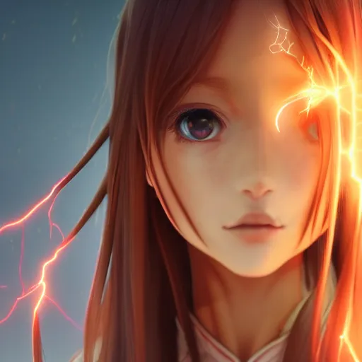 Image similar to render as a very beautiful 3d anime girl, hot petite, long braided golden hair, golden eyes, full round face, casual clothes, short smile, cinematic lightning, medium shot, mid-shot, highly detailed, trending on Artstation, Unreal Engine 4k, cinematic wallpaper
