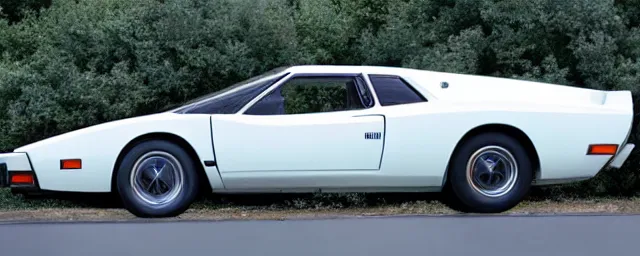 Image similar to a single 1 9 7 6 lotus esprit and 1 9 6 9 dodge charger hybrid, dslr