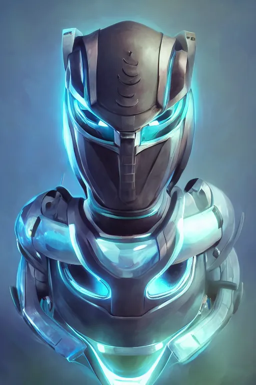 Image similar to epic mask helmet robot ninja portrait stylized as fornite style game design fanart by concept artist gervasio canda, behance hd by jesper ejsing, by rhads, makoto shinkai and lois van baarle, ilya kuvshinov, rossdraws global illumination radiating a glowing aura global illumination ray tracing hdr render in unreal engine 5