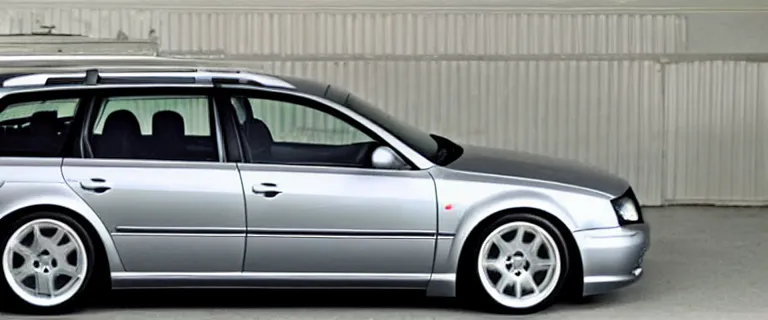 Prompt: Flannel-made Audi A4 B6 Avant (2002)