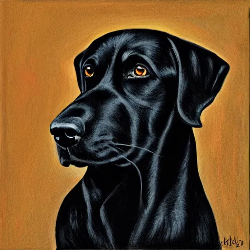 Image similar to black dog