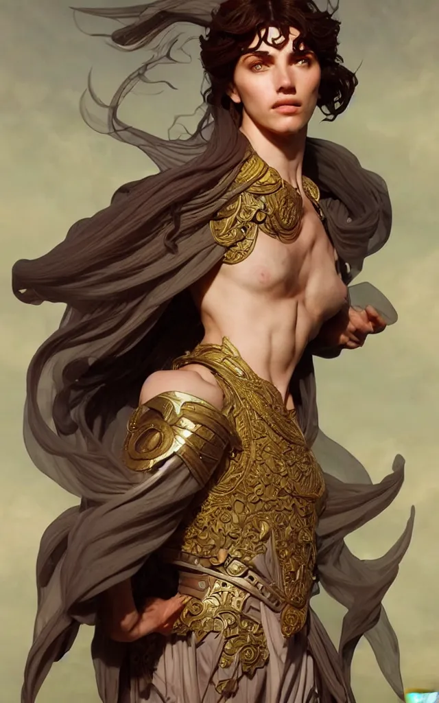 Image similar to Marcus Aurelius as fantasy D&D character, Ultra realistic illustration, single face, intricate, elegant, highly detailed, digital painting, artstation, concept art, smooth, sharp focus, art by Artgerm and Roberto Ferris and alphonse mucha, epic pose