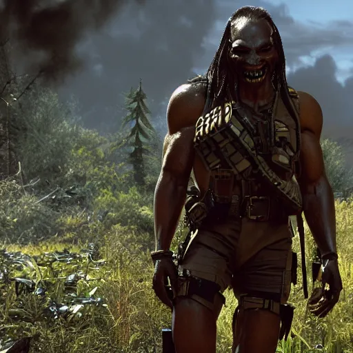 Prompt: a photo of predator by john mctiernan, unreal engine