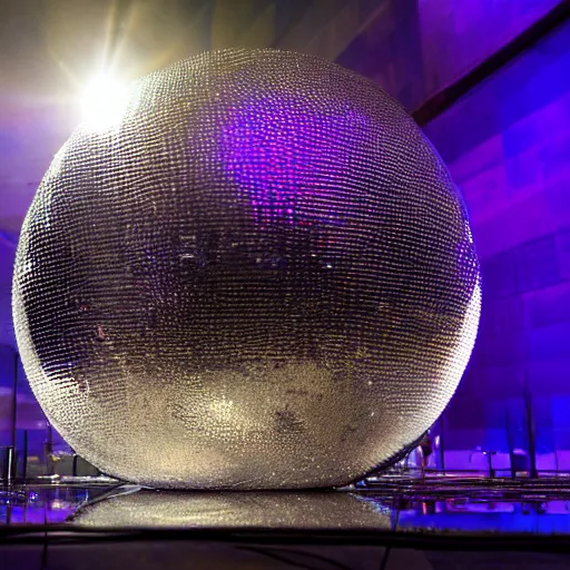 Melting Disco Ball Sculpture  Disco ball, Disco, Mirror ball