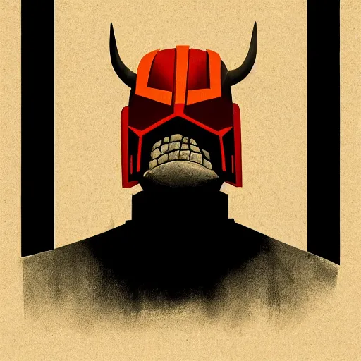 Prompt: judge bull portrait, form judge dredd film,detailed, high quality, high resolution