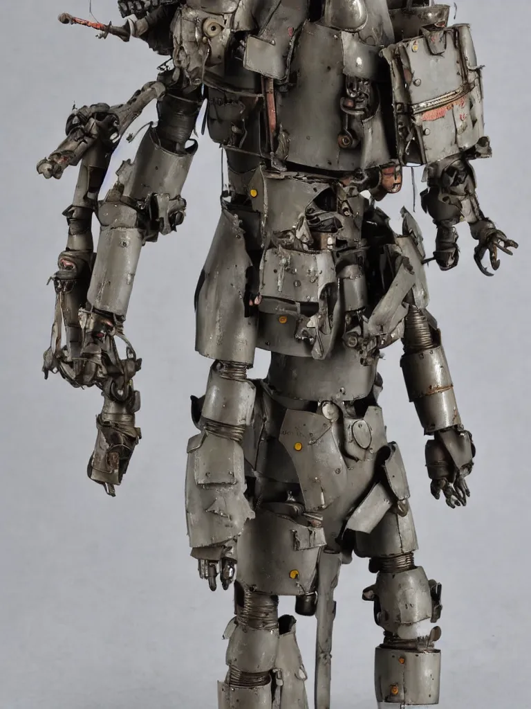 Image similar to maschinen krieger armored walking suit in the style of makoto kobayashi