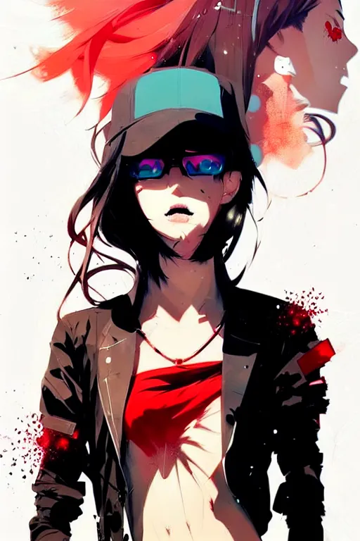 Image similar to a ultradetailed beautiful panting of a stylish girl in a gangsta clothing, by conrad roset, greg rutkowski and makoto shinkai, trending on artstation