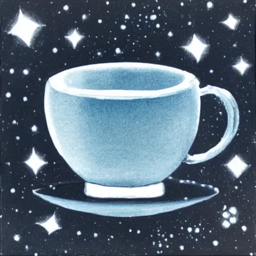 Prompt: cosmic teacup