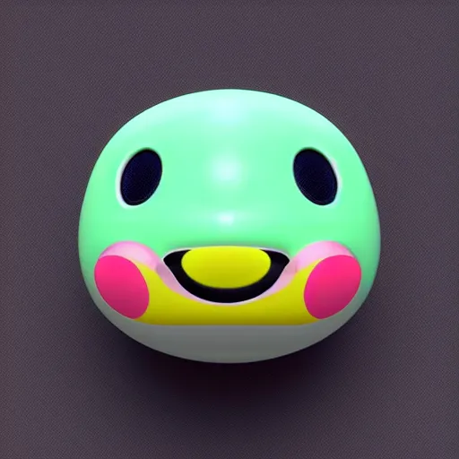 Image similar to portrait of a tamagotchi, 3 d render,