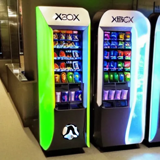 Prompt: an xbox vending machine