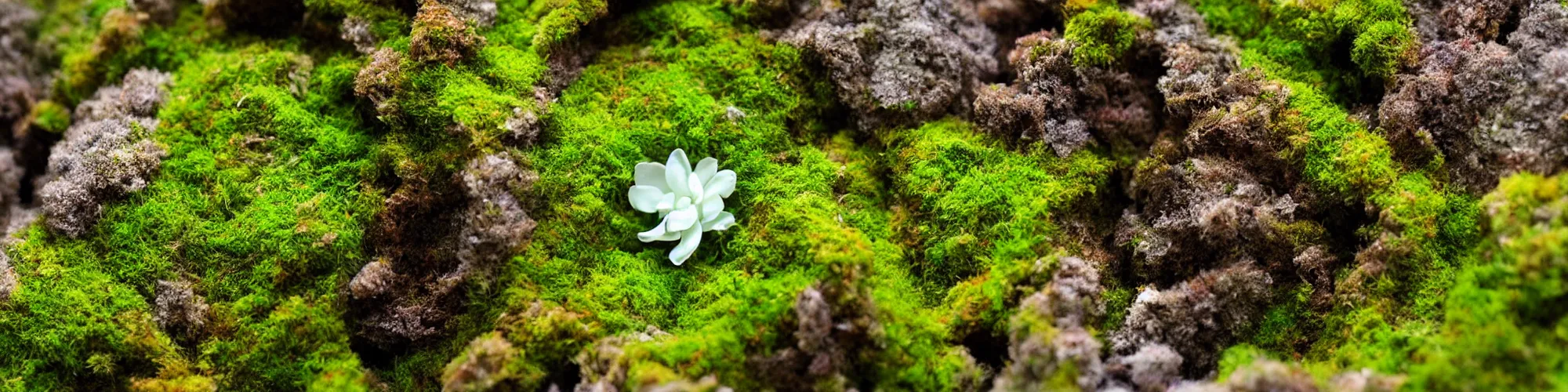 Image similar to moss terrarium, georgia o'keeffe, beautiful, bokeh