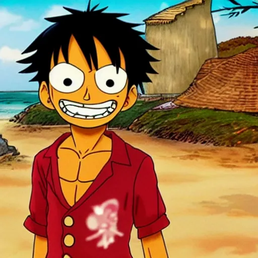 Image similar to luffy by pixar