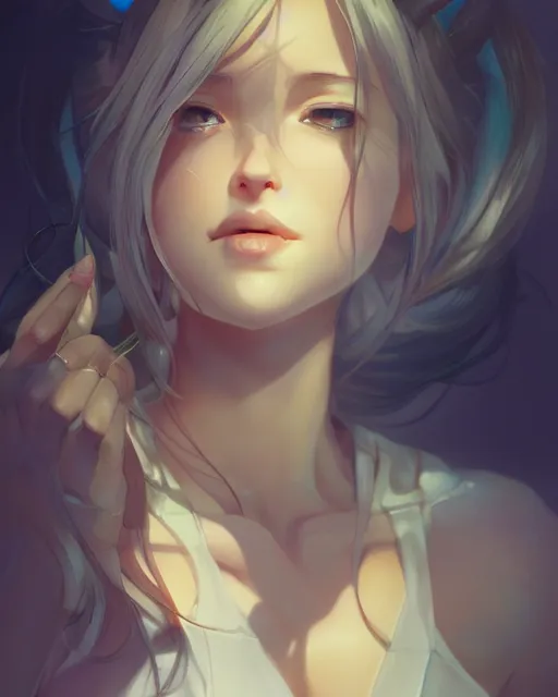 Image similar to goddess, ambient lighting, detailed face, full body shading, by makoto shinkai, stanley artgerm lau, wlop, rossdraws