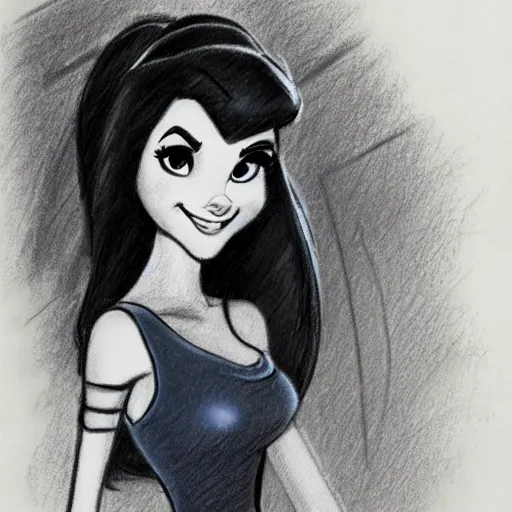 Image similar to milt kahl pencil sketch of victoria justice disney style