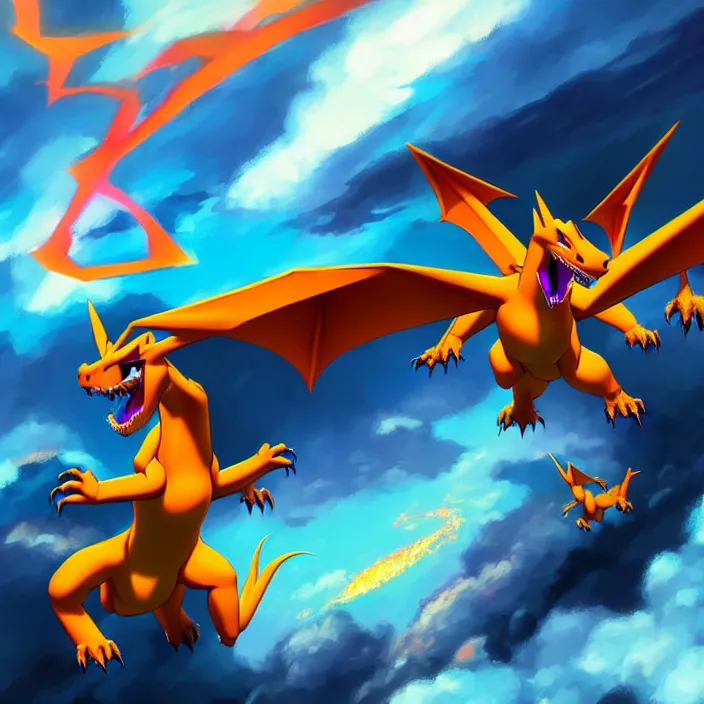 charizard flying above new york, epic professional | Stable Diffusion ...