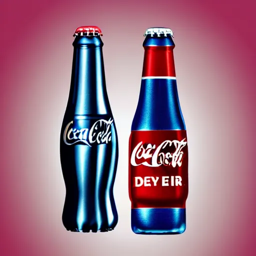 Prompt: an coca cola and pepsi on ring to decide who is the winner