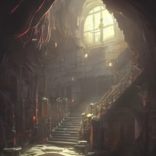 Prompt: The best Sewer lair made by Greg rutkowski and rossdraws,digital art,8k,a place where people live