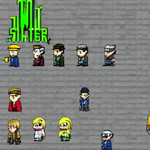 Image similar to Walter White in the style of Final Fantasy 7, game screenshot