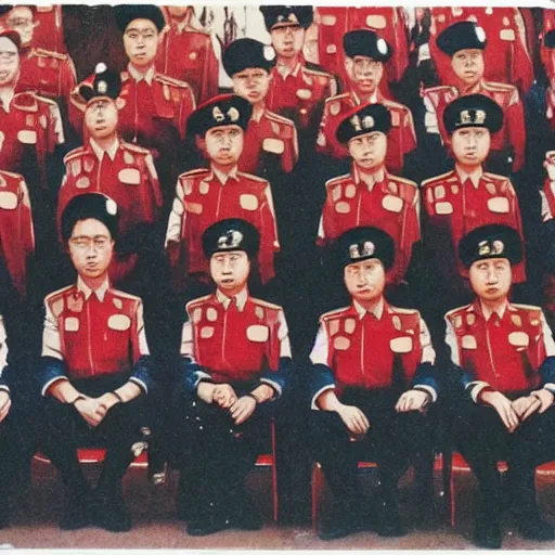 Image similar to The Red Guards are members of the student and school youth detachments created in 1966-1967 in China. Social realism.