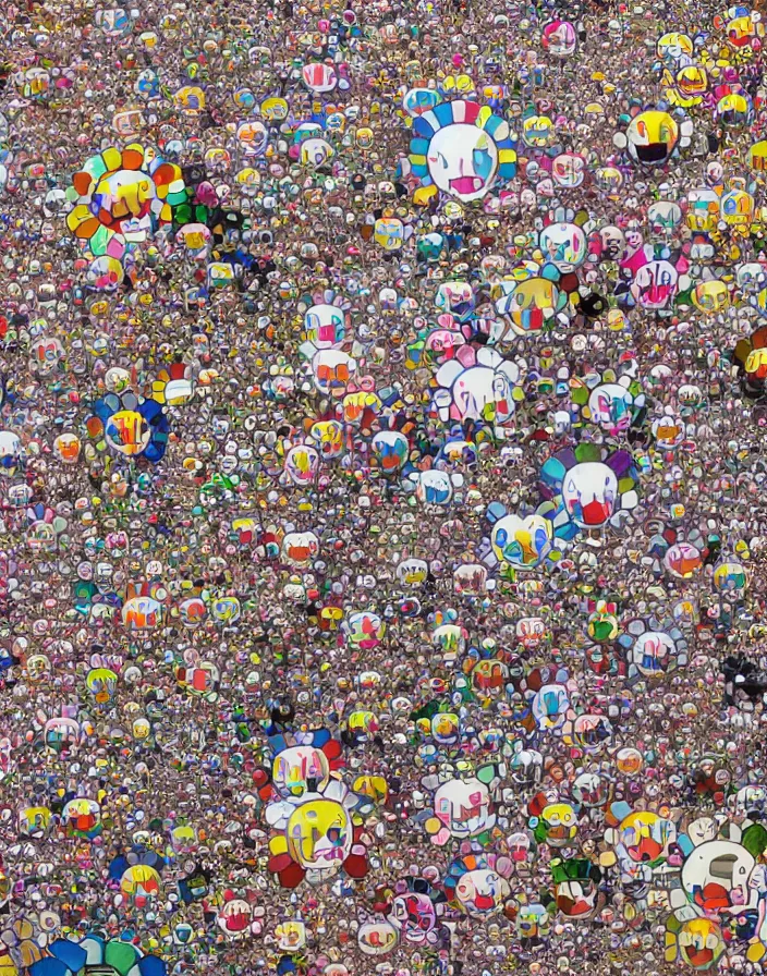 Image similar to hyper detailed industraial & utility by takashi murakami