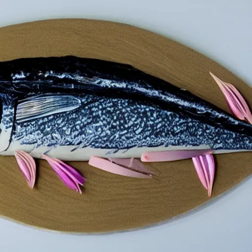 Prompt: a sardine in the style of gyotaku, extremely detailed,