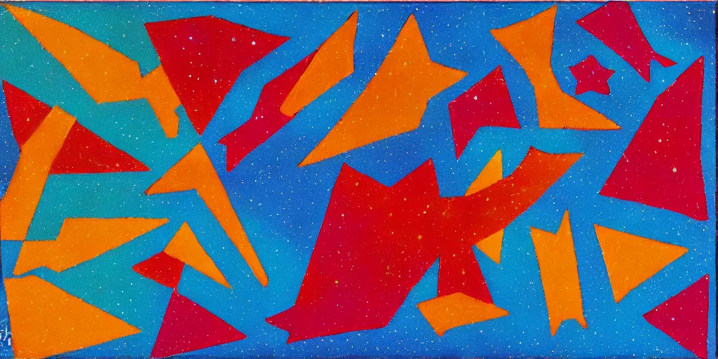 Prompt: Constellation patterns by Rufino Tamayo