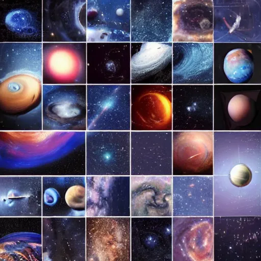 Image similar to Knolling of the observable universe.